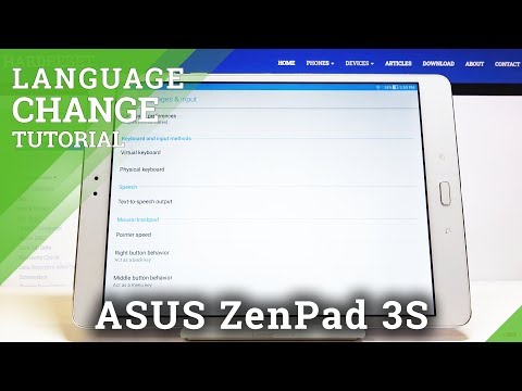 How to Change Language in ASUS ZenPad 3s – System Dictionary
