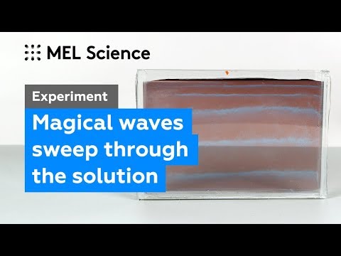 "Chemical Waves" experiment: How to make ocean in a cuvette (the Belousov-Zhabotinsky reaction)