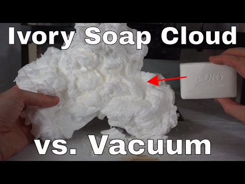 How To Make An Ivory Soap Cloud In The Microwave: Then Destroy It (Vacuum Chamber vs Press)! Video