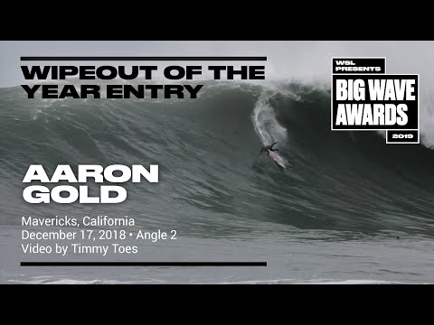 Aaron Gold at Jaws 2 - 2019 Wipeout of the Year Entry - WSL Big Wave Awards