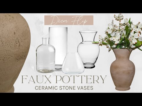 DIY Stone-Look Ceramic Vase Upcycle | DIY Home Decor Flip