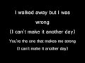 (I Can't Make It) Another Day - Michael Jackson (Lyrics)