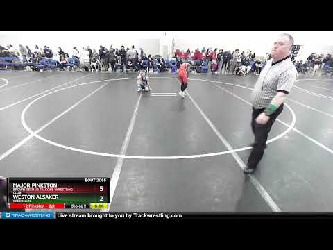 90-103 Lbs Round 3 - Weston Alsaker, Wisconsin Vs Major Pinkston, Brown Deer Jr Falcons Wrestling
