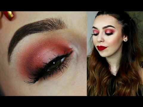 ANTI-VALENTINES RED EYE + 3 LIP OPTION TUTORIAL | HollBarnes