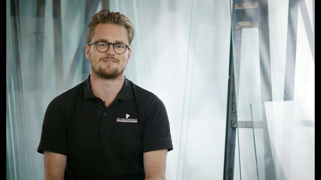 Mattias är glastekniker