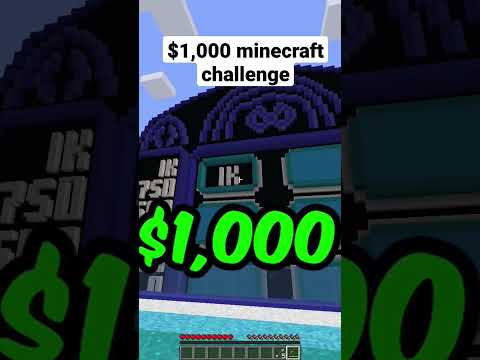 YoItzDanger - Minecraft's Hardest $1000 Challenge! 😬 #minecraft #shorts