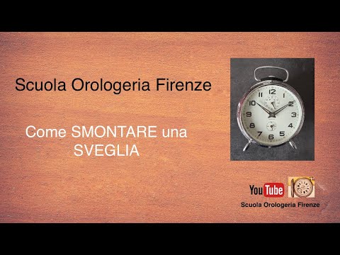 How to disassemble an alarm clock