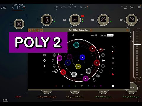 Poly 2 - Polyrhythmic Sequencer - UPDATED with Sample Drag & Drop - Tutorial for iOS