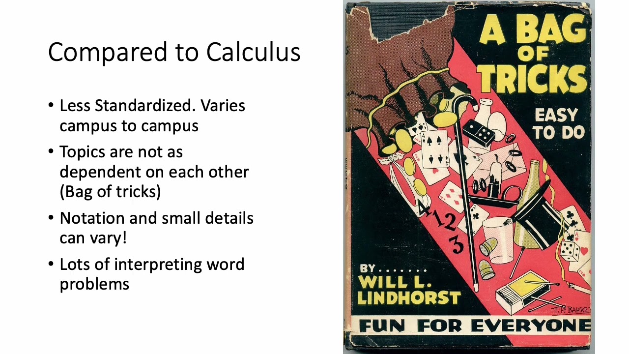 Finite Math Overview Video