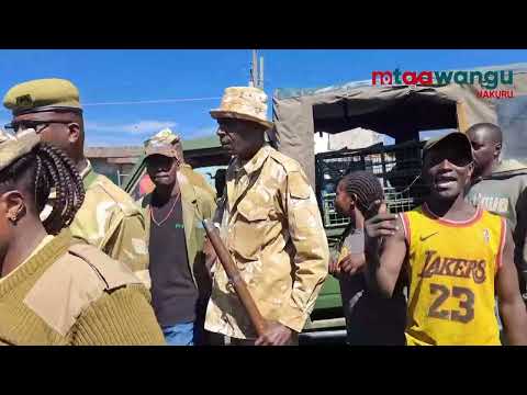 Watch: Residents of Sewage in Nakuru find a hyena inside a Jaba baze