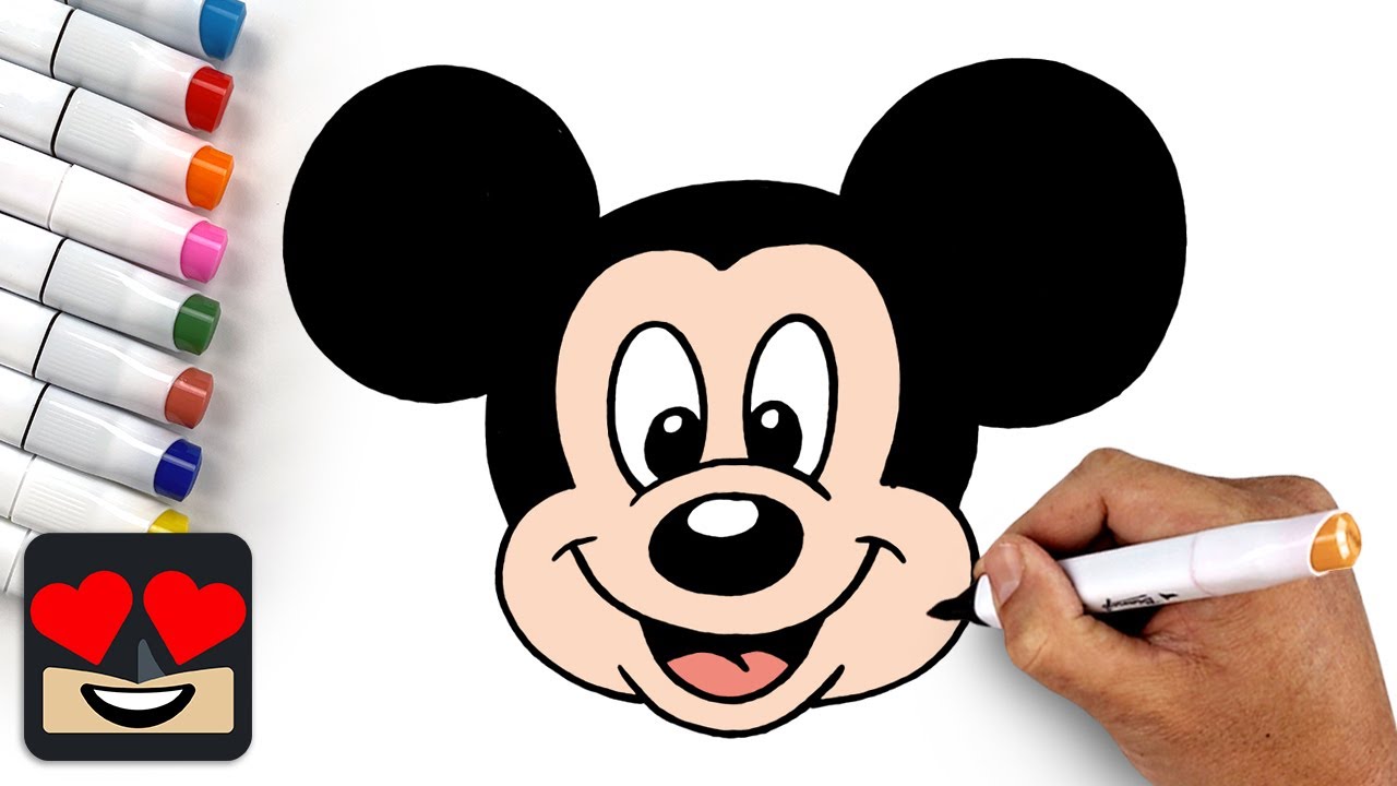 How To Draw Mickey Mouse | Beginner Drawing Tutorial (Step-by-Step)