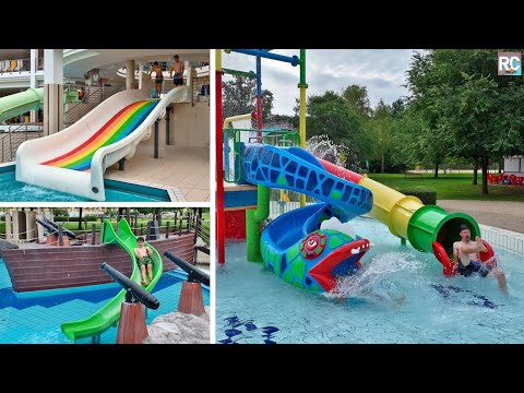 Alle Kinderrutschen im Sárvár fürdő | All Kids Water Slides Indoor & Outdoor