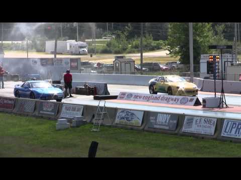 Thumbnail for 10 second Twin Turbo Mitsubishi 3000gt VR4 drag race vs Supra, Dave 10.58 @ 131mph smurrf