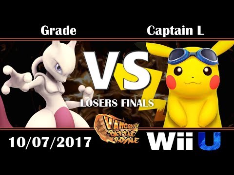 VBR Wii U Singles: Losers Finals - FVS|Grade (Mewtwo) vs Captain L (Pikachu)