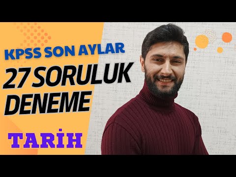 84) Sınav Tarzı 27 Soruluk KPSS Tarih Deneme Sınavı | KPSS 2024 |Ali Gürbüz #kpss #kpsslisans #tarih