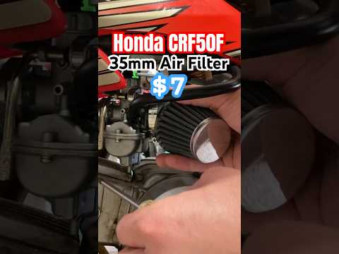$7 YOFMOO Aftermarket Air Filter for Pit Bike! Video POSTED on our Channel! #honda #dirtbike #filter