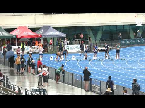 Boys Under 14 100m H3 - 2020 State Combined Events Championships // LAVicTV