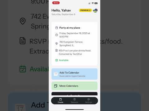 Text2Cal: AI Schedule Planner