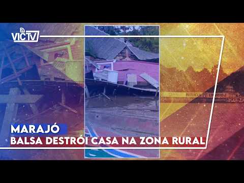 Victv News: Balsa destrói casa na zona rural de Breves