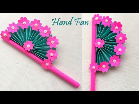 DIY - Homemade paper Hand Fan / Best out of Waste / Kids craft idea | Best School Project