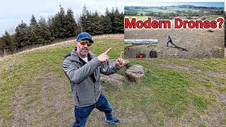DJI Mini 4 in the forest with overcast skies
