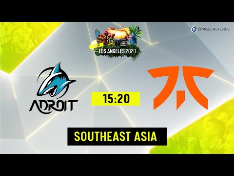 Fnatic vs Team Adroit  | ESL One Los Angeles 2020 - Online: Southeast Asia | Grand Final | Game 1