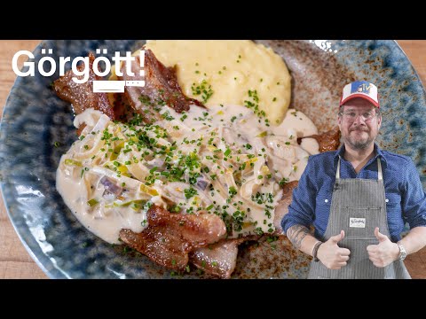 Experience the heavenly combination of Stekt Fläsk med Löksås 🇸🇪 - Swedish comfort food at its best