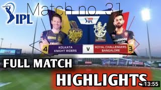 Rcb vs kkr 2021 match highlight || full match || UAE || match 31 || rcb vs kkr 2021 match highlight