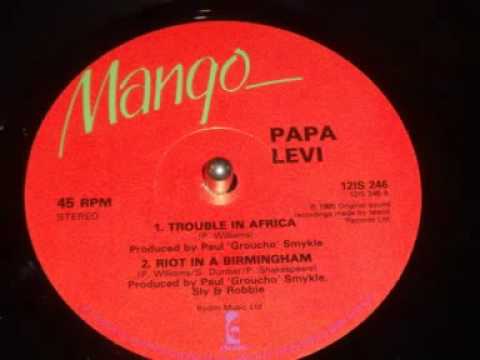 TROUBLE IN AFRICA.RIOT IN A BIRMINGHAM. PAPA LEVI