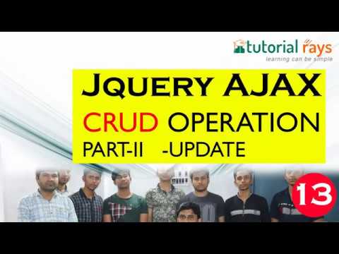 12 UPDATE | Ajax CRUD Tutorial| Ajax Insert Update Delete| Ajax PHPMySql Tutorial| TutorialRays