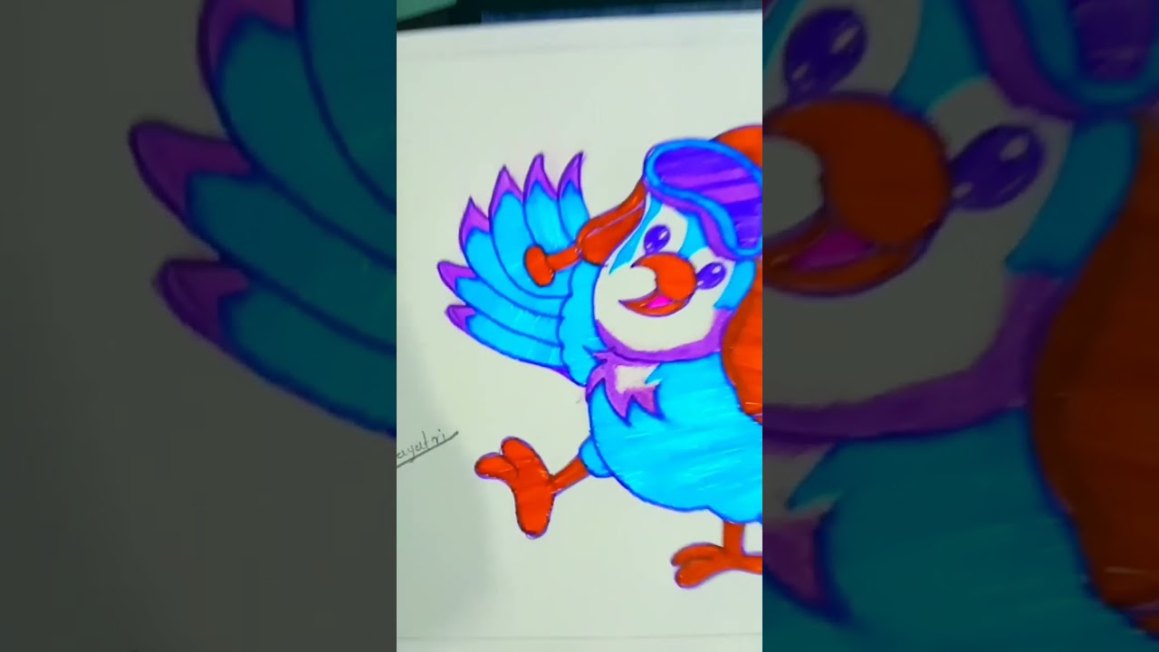 #cartoon #easy #drawing #bluebird #pilotvector