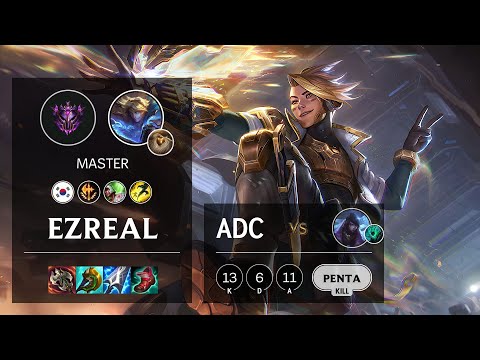 Ezreal ADC vs Aphelios - KR Master Patch 11.1