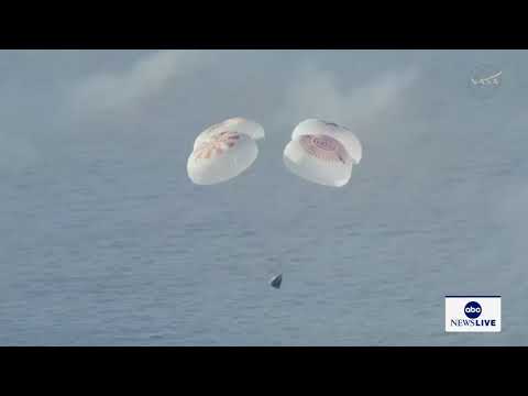 NASA SpaceX’s Crew-12 splashdown off the coast of Los Angeles