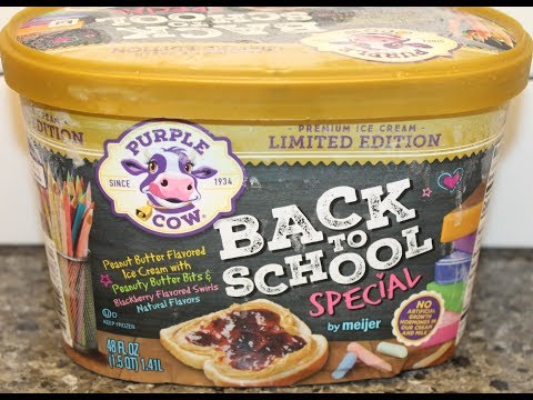 Purple Cow (Meijer Brand): Back To School Special Ice Cream Review