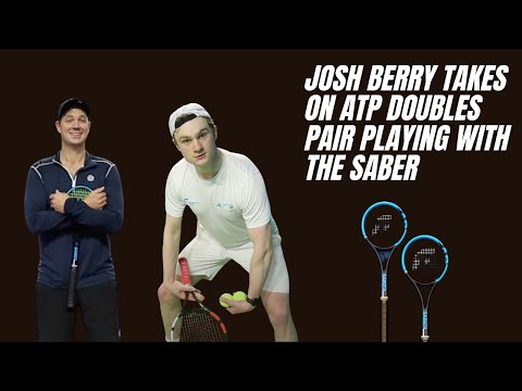 Josh Berry vs top 250 ATP doubles pair including Marcus Willis using the SABER (37sq inch!)