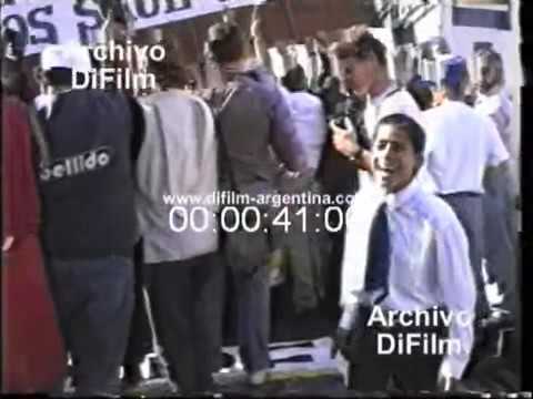 Blooper Carlos Menem en largada Rally La Rioja 1996