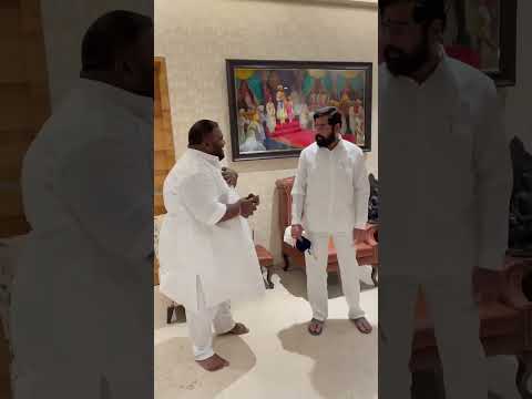 CM Shri.Eknath Shinde Saheb’s house / Samajsewak Sagar Utwal ❤️✌🏻#eknathshinde #sagarutwal #shorts