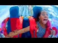 her baby fell off the roller coaster..