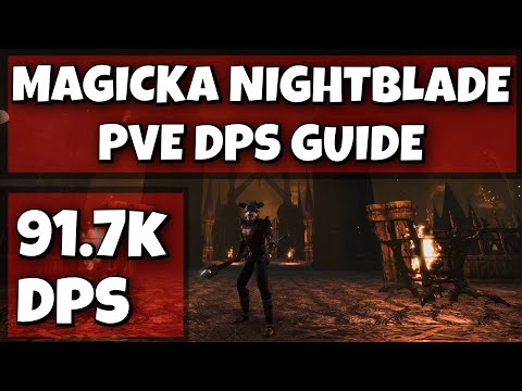 ESO - Magicka Nightblade - PvE Guide - Static (88.7k) and Advanced (91.7k) Rotations - GREYMOOR