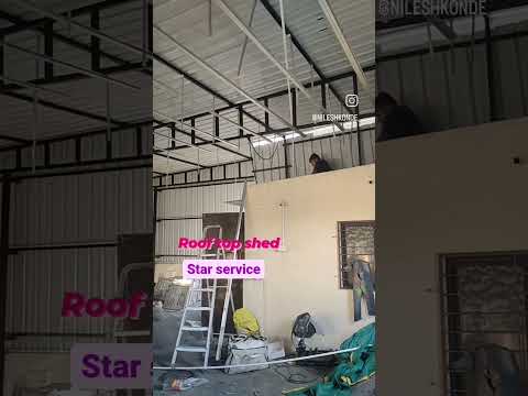 Structural roofing shed