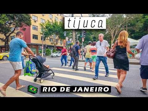 Walking Through TIJUCA STREETS  — Rio de Janeiro, Brazil — 2025 【 4K UHD 】