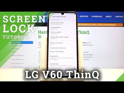 How to Use Screen Lock Protection in LG V60 ThinQ - Change Lock Method