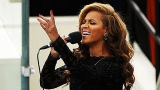 Beyonce sings Star-Spangled Banner