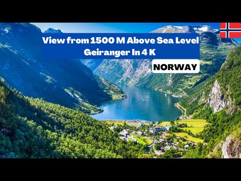 Geiranger Norway 🇳🇴- July - 2022- 4K60fps-HDR Walking Tour