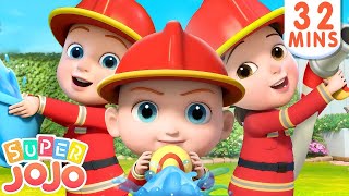 Download lagu I Want to Be a Firefighter | Christmas Fire Truck   More Nursery Rhymes & Kids Songs - Super JoJo mp3
