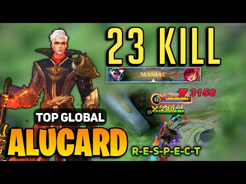 MANIAC + 23 KILL! Alucard Best Build 2022 [ Top Global Alucard Gameplay ] R-E-S-P-E-C-T - MLBB