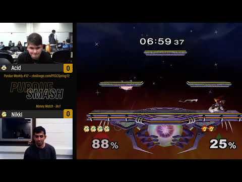 Purdue Spring 2019 Weekly #12 - Money Match - Bo1 - (Sheik) Acid vs Nikki (Jigglypuff)