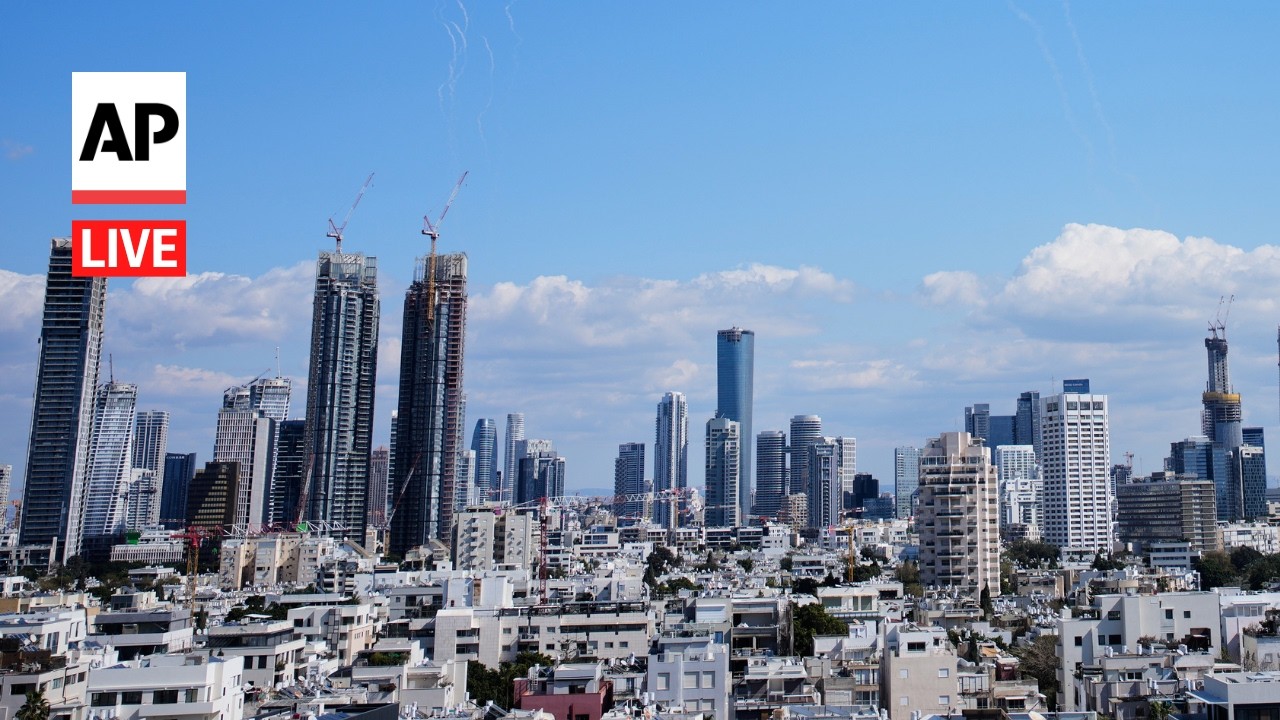 Video | LIVE: Tel Aviv and Jerusalem skyline as Iran war continues