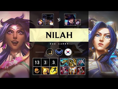 Nilah ADC vs Caitlyn: Triple Kill, Dominating - KR Diamond Patch 14.24