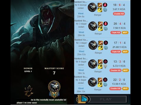 Galeforce Rengar Season 11 League of Legends Clips